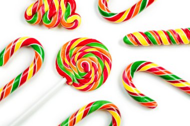 Beyaz arka plan üzerinde izole Noel şekerleme