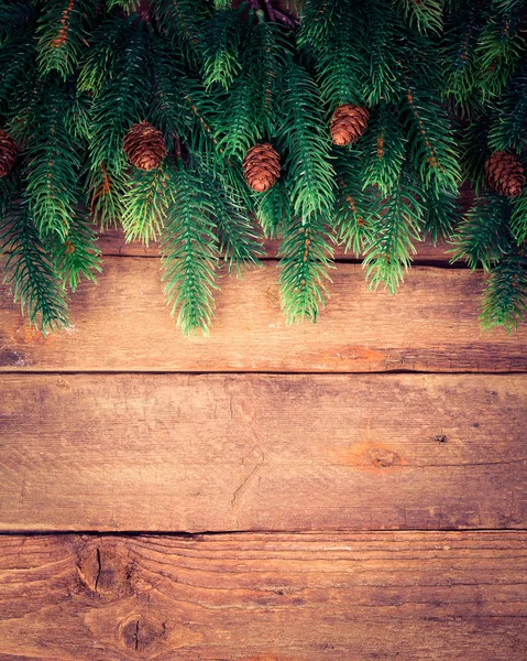A régi fa karácsonyfa — Stock Fotó