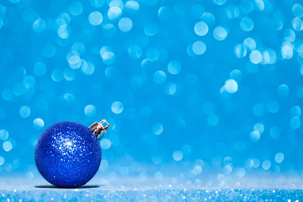 Bela bola de Natal Glitter — Fotografia de Stock