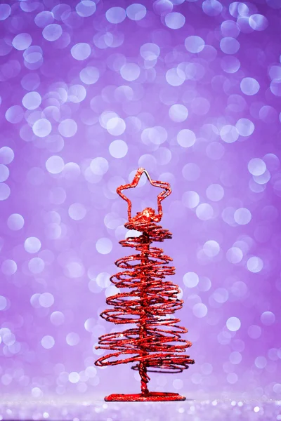 Decoração de abeto de Natal vermelho — Fotografia de Stock