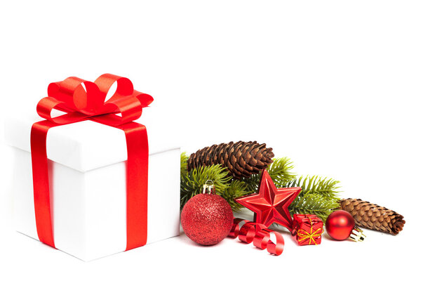 рождественский подарок с оформлением
