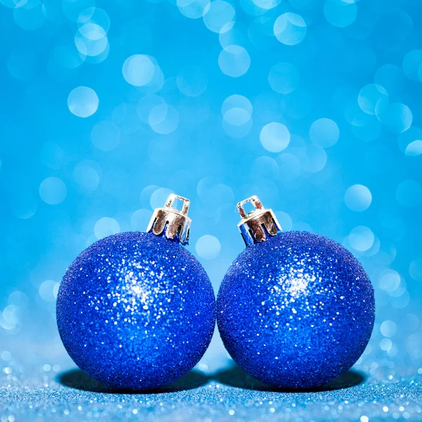 Beautiful Glitter christmas balls — Stock Photo, Image