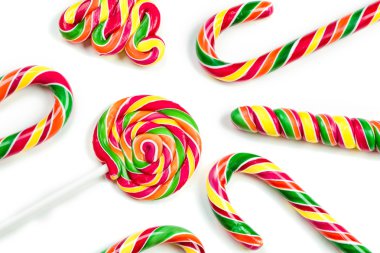 Beyaz arka plan üzerinde izole Noel şekerleme