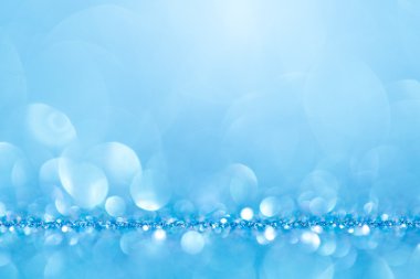 Soyut mavi bokeh arkaplanı