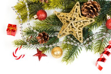 Yıldız ve ağaç Noel arka plan