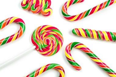 Beyaz arka plan üzerinde izole Noel şekerleme