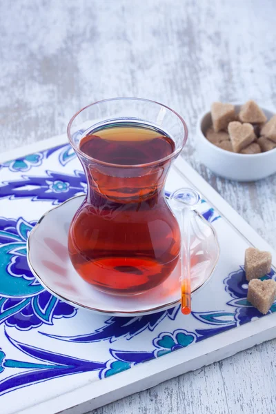 A glass of Turkish tea — Stock Photo, Image