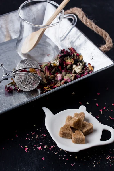 Трав'яний чай / любовний чай — стокове фото