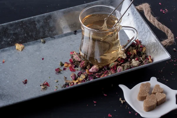 Herbal tea / love tea — Stock Photo, Image