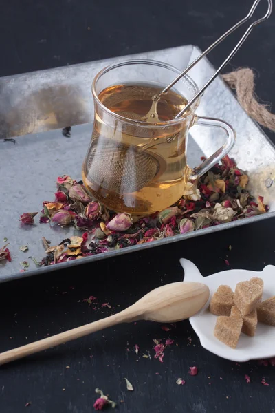 Herbal tea / love tea — Stock Photo, Image