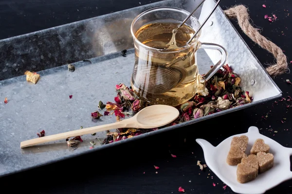 Herbal tea / love tea — Stock Photo, Image