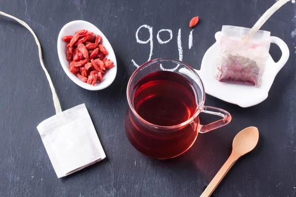 Tè di bacche di goji — Foto Stock