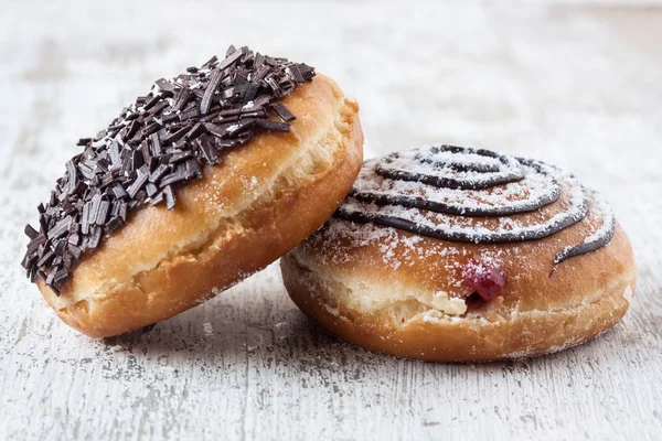 Donut con chocolate —  Fotos de Stock