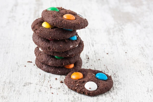 Çikolata kurabiye şeker şeker kaplı — Stok fotoğraf