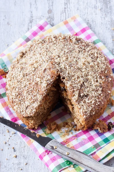 Torta de zanahoria y nuez —  Fotos de Stock