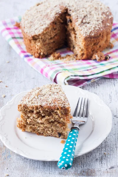 Bolo de cenoura e noz — Fotografia de Stock