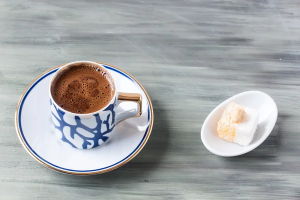 Турецьку каву і турецькі насолоди — стокове фото