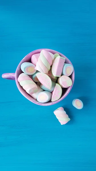 Geassorteerde marshmallow snoepjes — Stockfoto