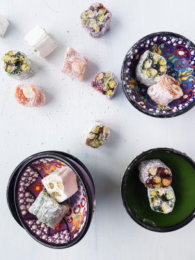 çeşitli Türk lokumu