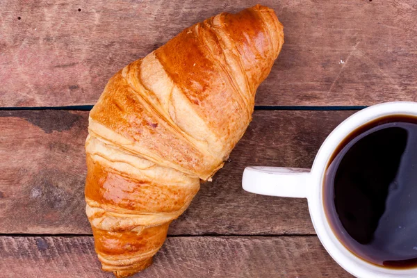 Croissant et café — Photo