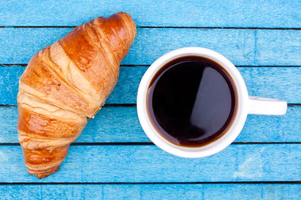 Croissant et café — Photo
