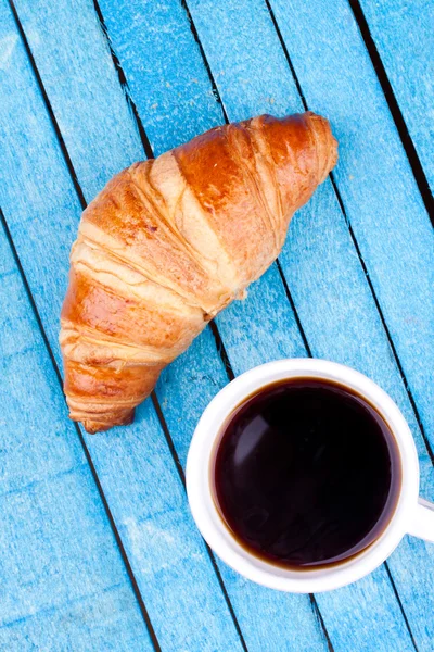 Croissant et café — Photo