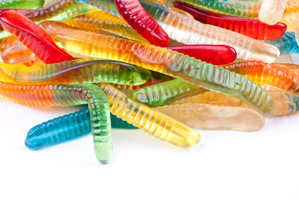 Gummy worm candies — Stock Photo, Image