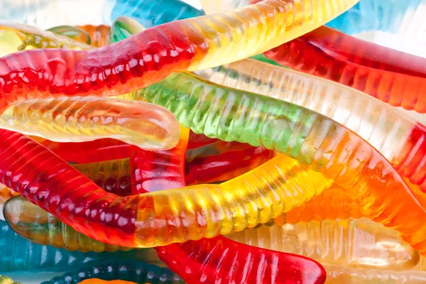Gummy worm snoepjes — Stockfoto