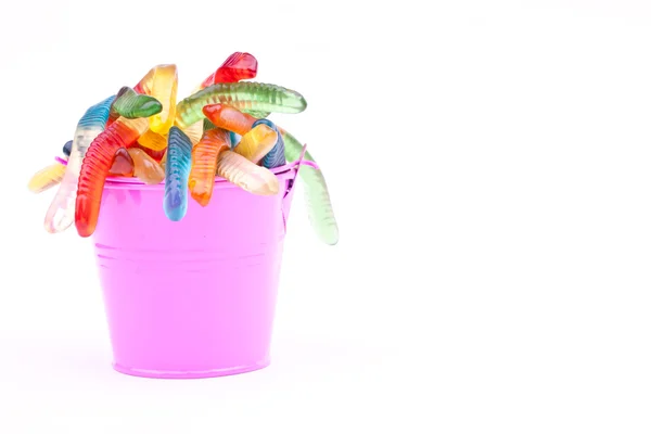 Gummy worm candies — Stock Photo, Image