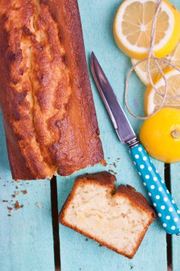Limonlu kek yakın çekim