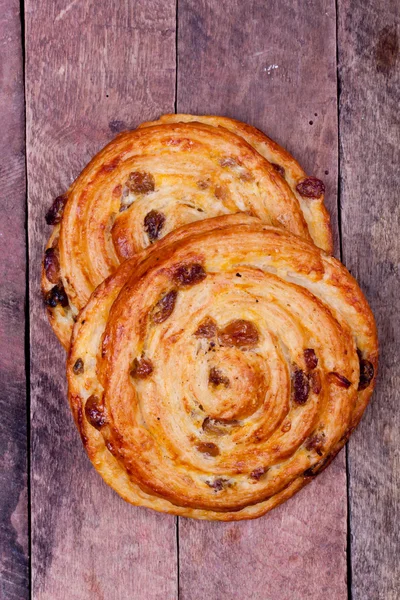 Sweet bun with raisin — Stock Photo, Image