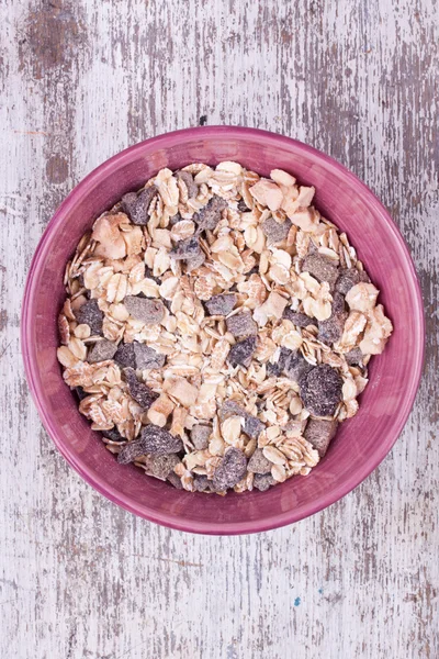 Muesli in ciotola — Foto Stock