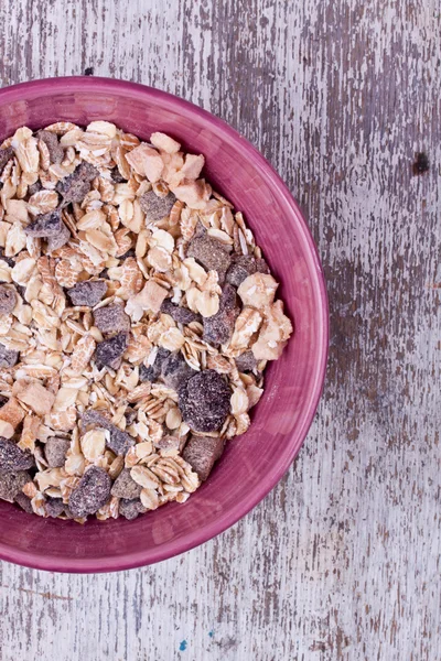 Muesli close up view — Stock Photo, Image