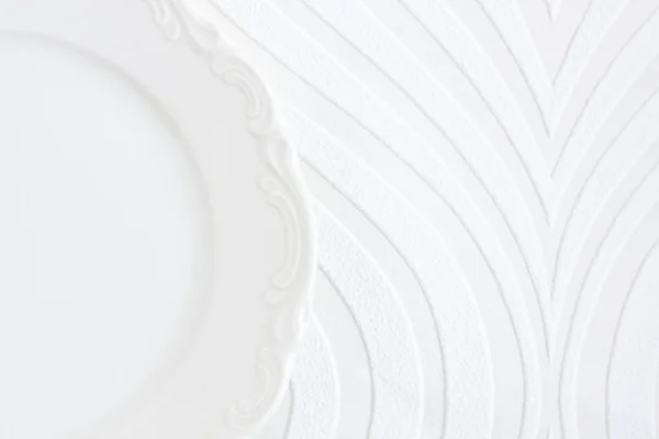Boş beyaz tabak — Stok fotoğraf