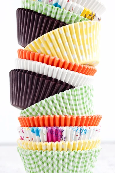 다채로운 종이 컵 베이킹 — 스톡 사진