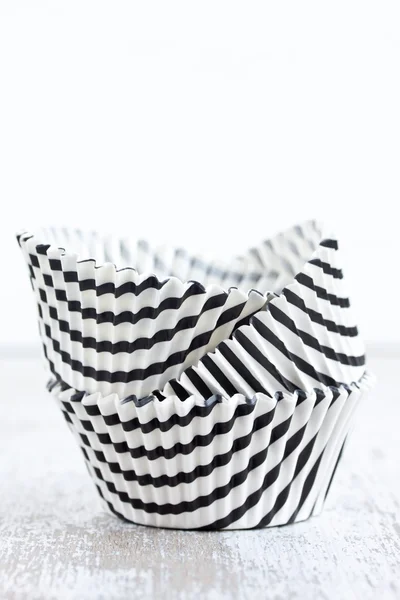Tazas para hornear de papel para cupcakes —  Fotos de Stock