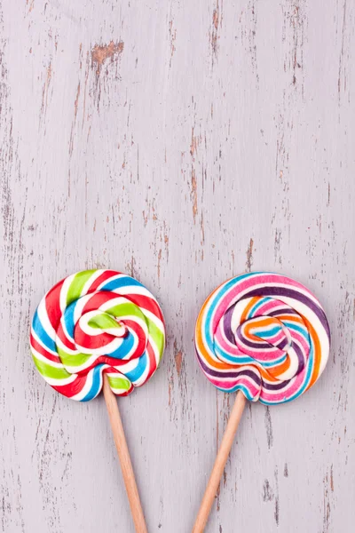 2 맛 있는 막대 사탕 — 스톡 사진