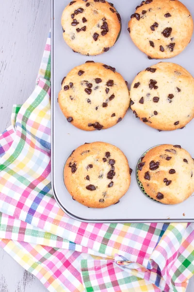 Muffins aux pépites de chocolat — Photo