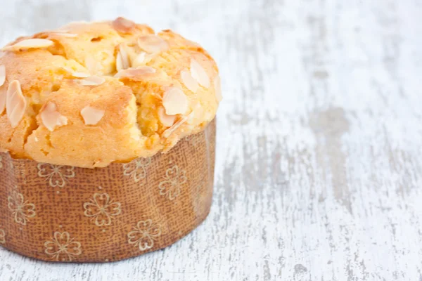 Mandel-Muffin-Kuchen — Stockfoto