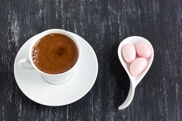 Turkish coffee and candies — Stock Photo, Image