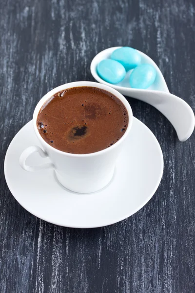 Turkse koffie en snoepjes — Stockfoto