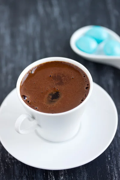 土耳其咖啡和糖果 — 图库照片