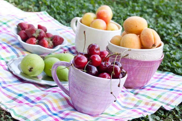 Verschiedene Früchte aus nächster Nähe — Stockfoto