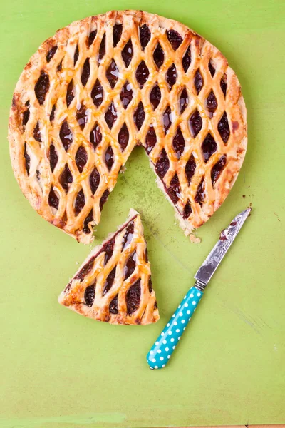 Torta de cereja — Fotografia de Stock