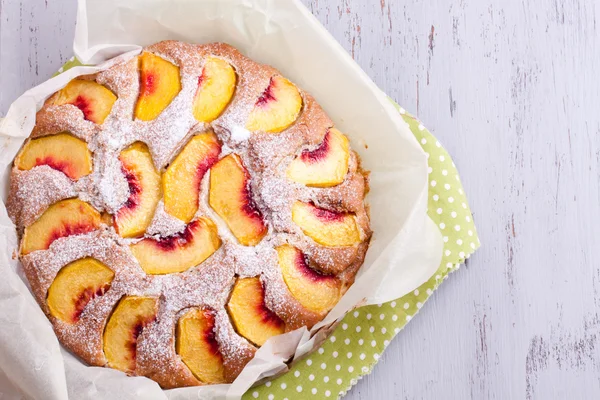 Pfirsichkuchen — Stockfoto