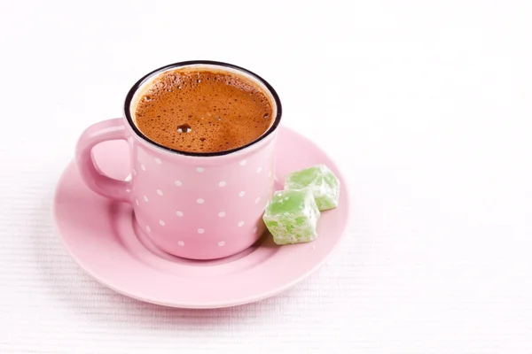 Turkish coffee and delight — Stock Photo, Image