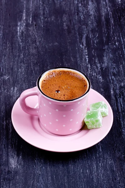 Turkish coffee and delight — Stock Photo, Image