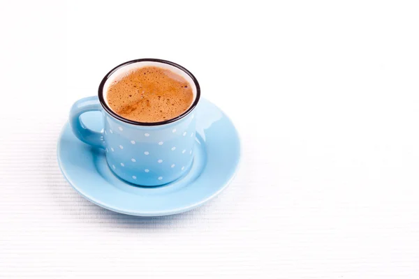 Weiße Tasse türkischen Kaffee — Stockfoto