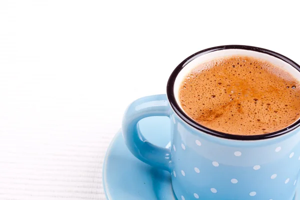 Bílý šálku turecké kávy — Stock fotografie