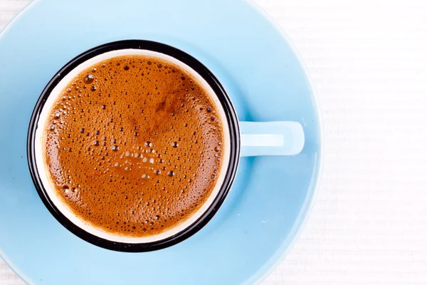 Bílý šálku turecké kávy — Stock fotografie